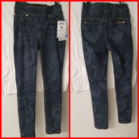 BRAND NEW LUXE DENIM SLIMES SUPER STRETCH SIZE 4 - Picture 2 of 2